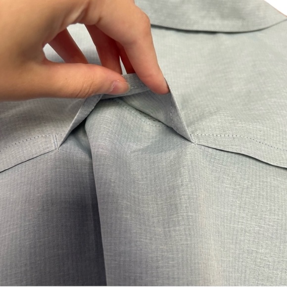 DULUTH TRADING CO Heirloom Gardening Button-Up Shirt in Light Blue Size 2X - Picture 12 of 14